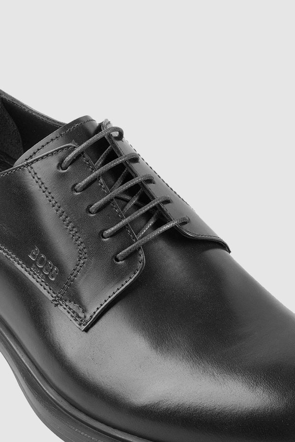 ΔΕΡΜΑΤΙΝΑ ΠΑΠΟΥΤΣΙΑ BOSS SHOES - BLACK DAKAR